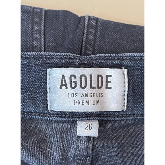 Agolde Jeans Womens Size 26 Sophie Mid Rise Ankle in Tame Dark Wash Skinny - Picture 7 of 9